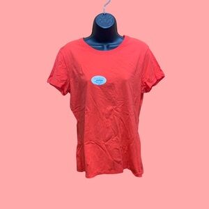 Hanes Casual Women's Reddish- Orange T-Shirt Woman’s M